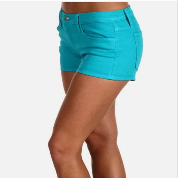 Joe's Jeans "Fifty Five Colors" Denim Shorts in Blue - Picture 2 of 4